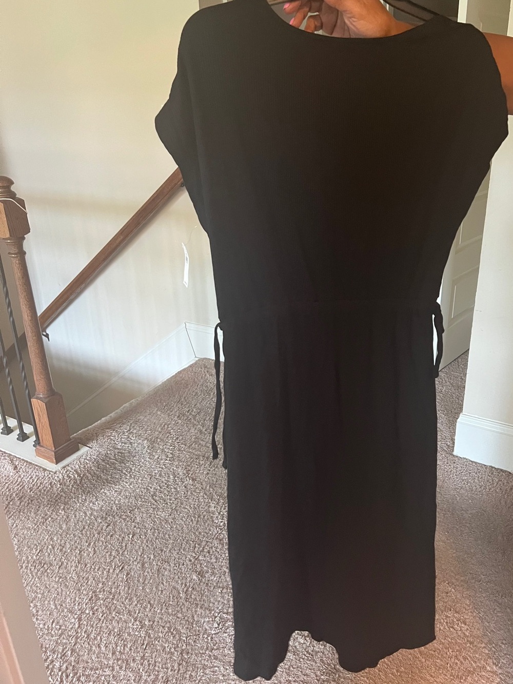 Old Navy Black Sheath Maxi Dress V-neck - Picture 6 of 8